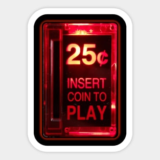 25¢ Coin Slot Sticker